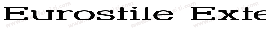 Eurostile Extend字体转换